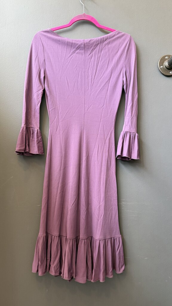 Ruffle Hem Jersey Midi Slip Dress