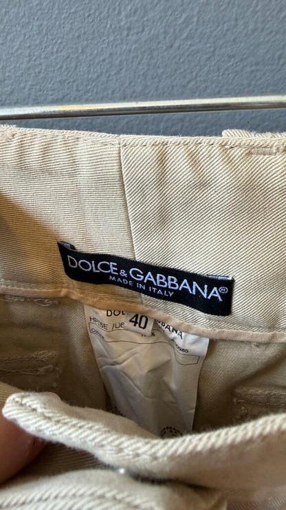 y2k Bootcut Rhinestone DG Khaki Pants