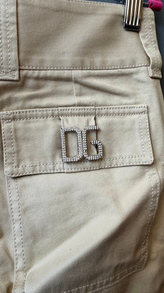 y2k Bootcut Rhinestone DG Khaki Pants