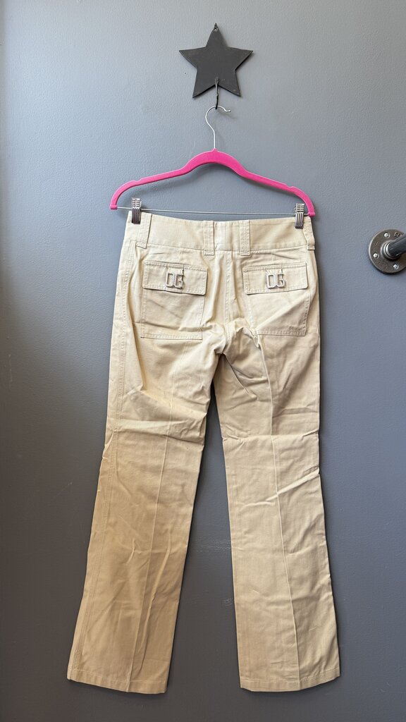y2k Bootcut Rhinestone DG Khaki Pants