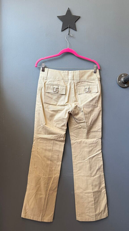 y2k Bootcut Rhinestone DG Khaki Pants
