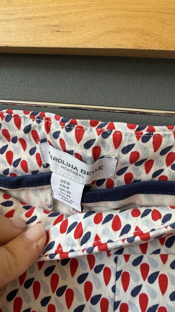 Stretch Printed Skinny Pants