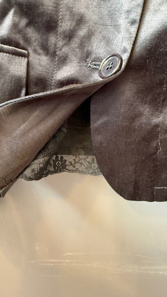 Satin Silk Lace Underlay Jacket