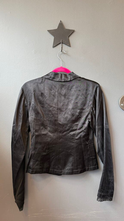 Satin Silk Lace Underlay Jacket