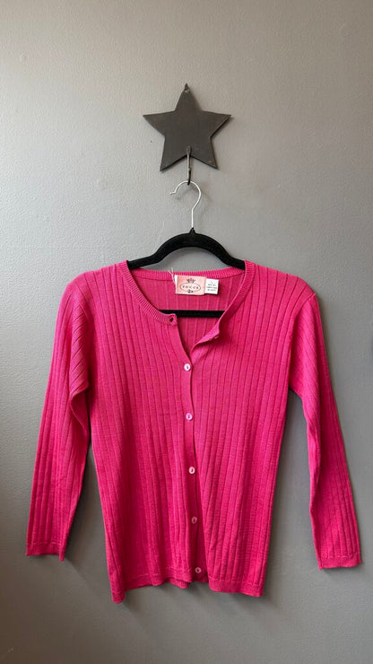 Silk Knit Cardigan Sweater