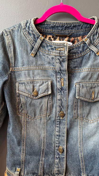 Lady Collar Denim Jacket