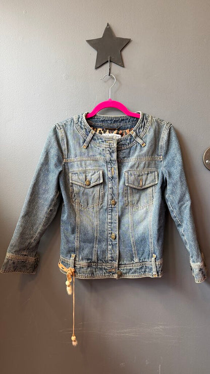 Lady Collar Denim Jacket