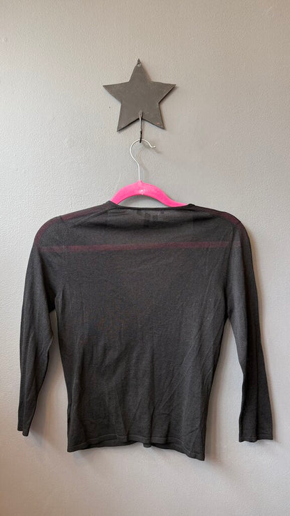 Silk Knit Clasp Cardigan Sweater