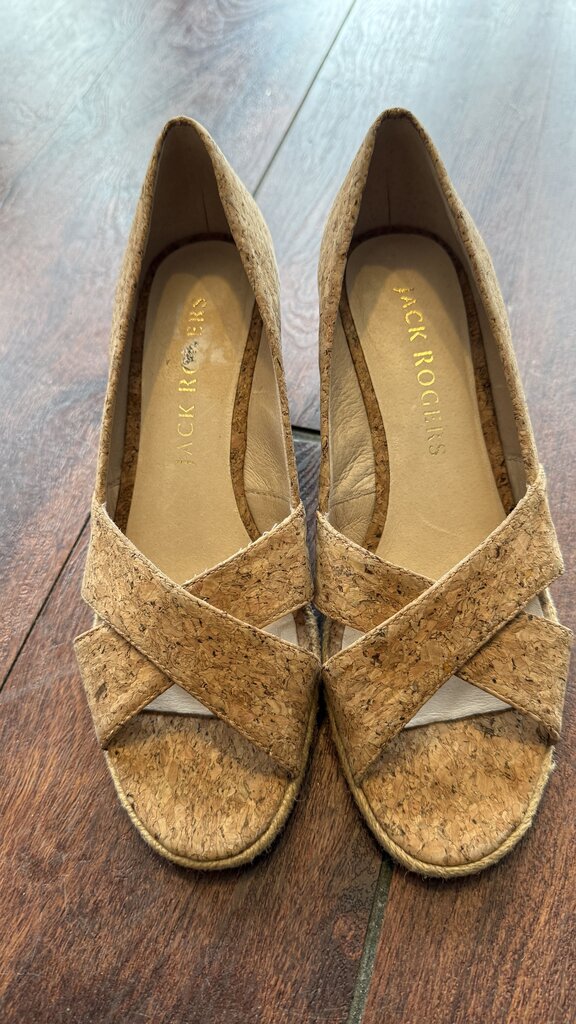 Cork Espadrille Wedges