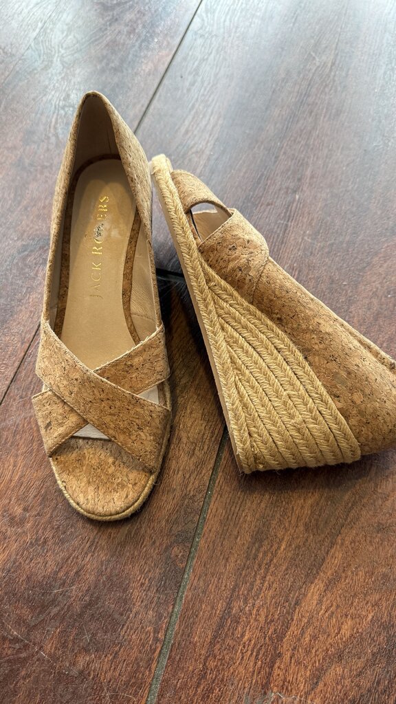 Cork Espadrille Wedges