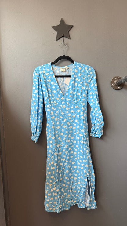 Tulip Print Midi Dress