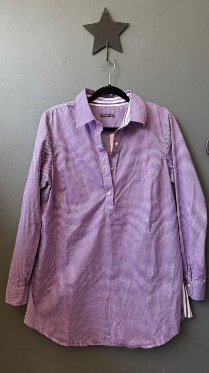Popover Check Tunic Top