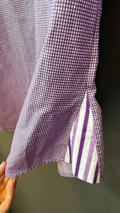 Popover Check Tunic Top