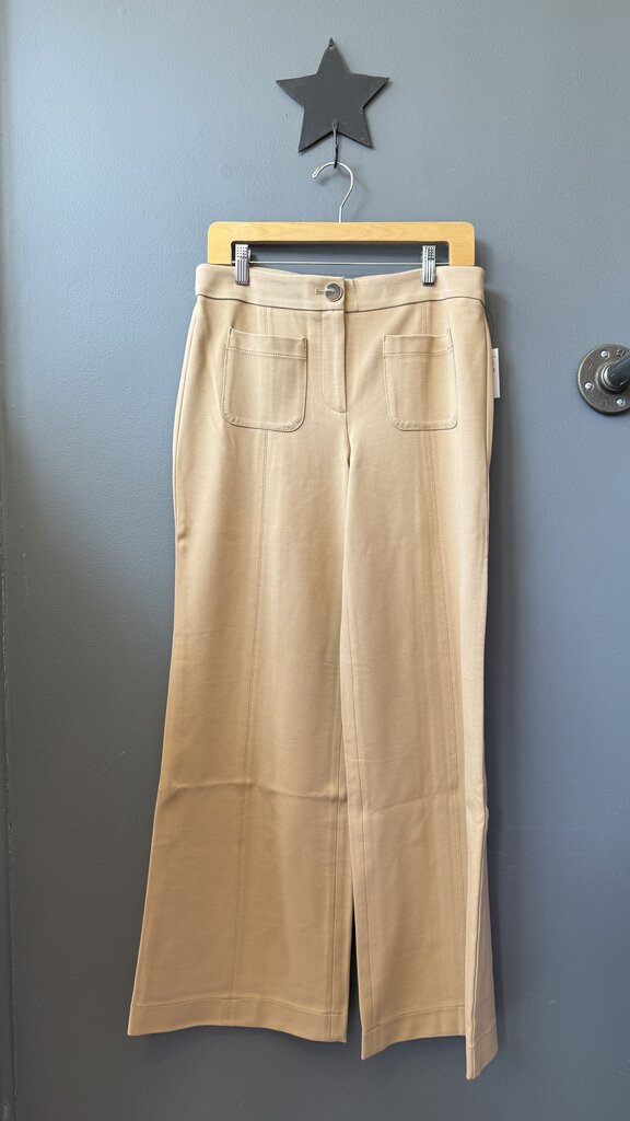 Ponte Patch Pocket Wide Leg Pants