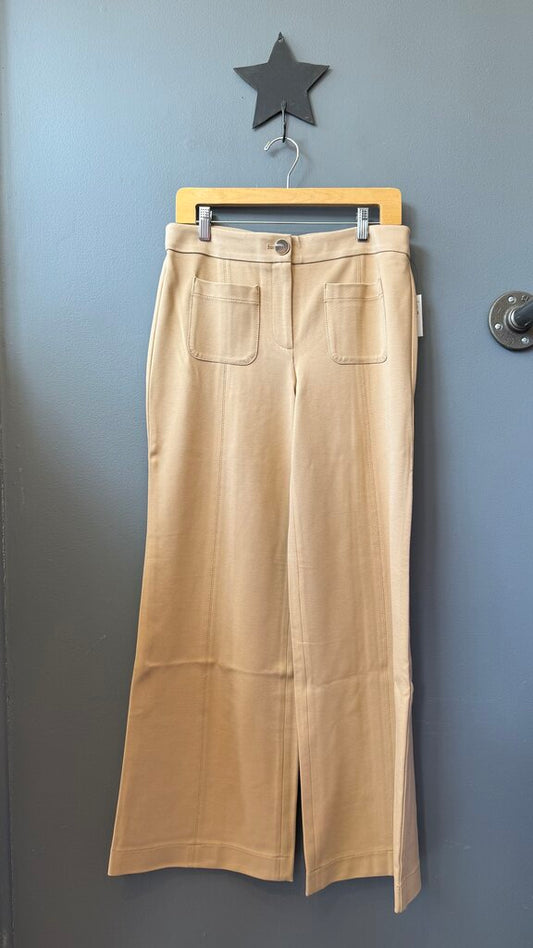 Ponte Patch Pocket Wide Leg Pants
