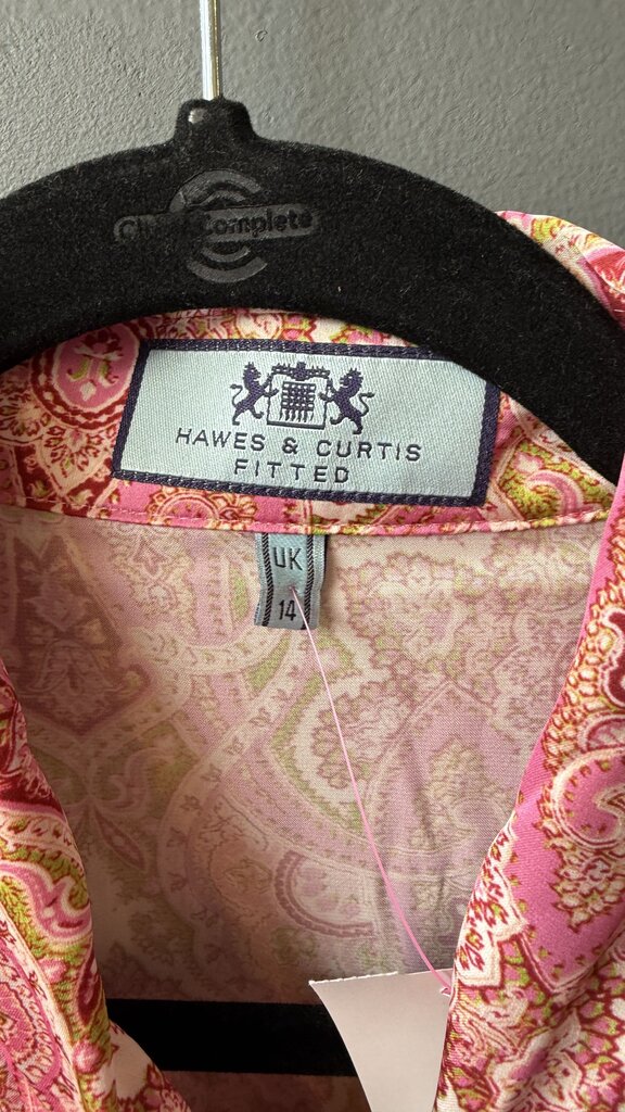 Satin Paisley Pussy Bow Blouse