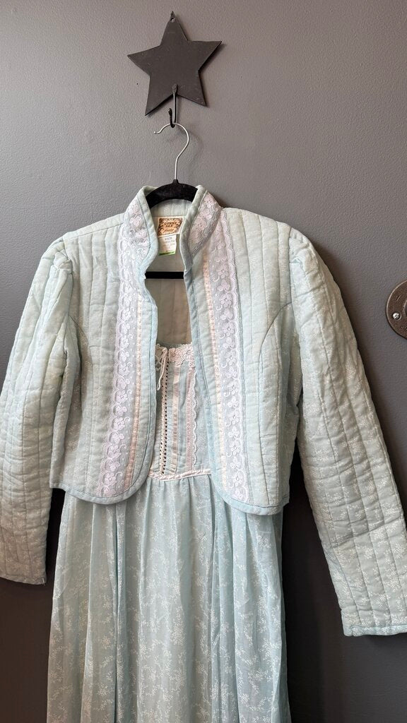 Vintage Floral Maxi Dress + Jacket