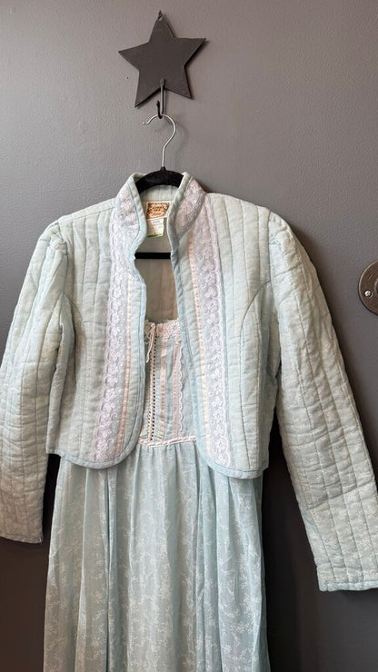 Vintage Floral Maxi Dress + Jacket