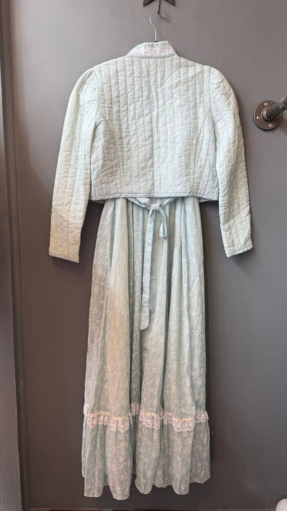 Vintage Floral Maxi Dress + Jacket