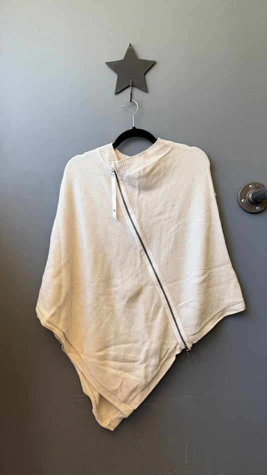 Zipper Poncho Sweater