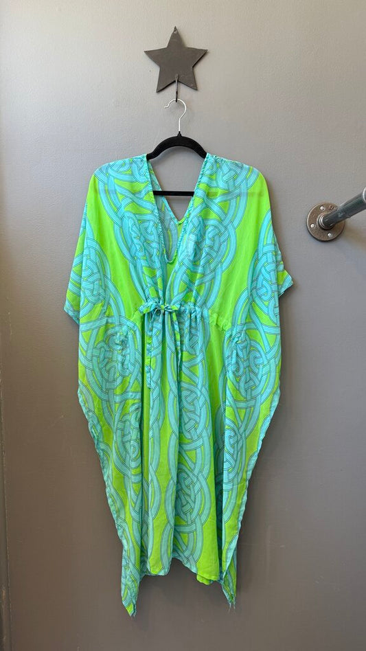 Drawstring Sheer Coverup
