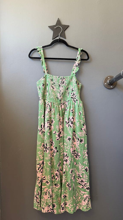 Smocked Midi Dress