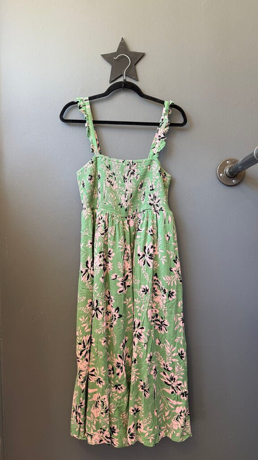 Smocked Midi Dress