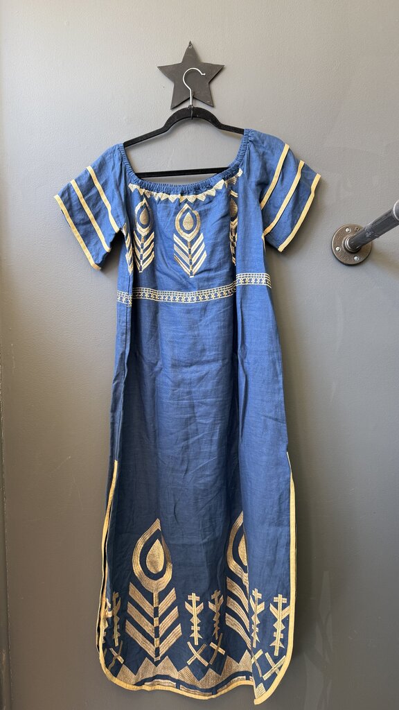 Embroidered OTS Maxi Dress