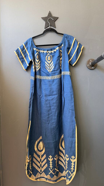 Embroidered OTS Maxi Dress