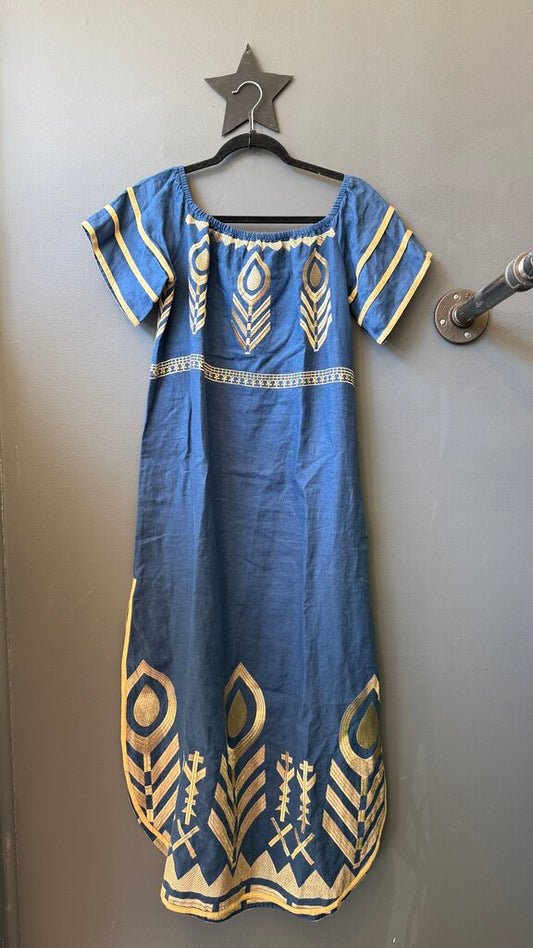 Embroidered OTS Maxi Dress