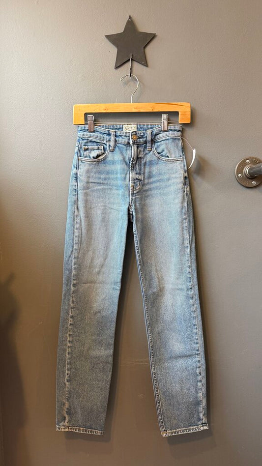 Straight Leg High Rise Jeans