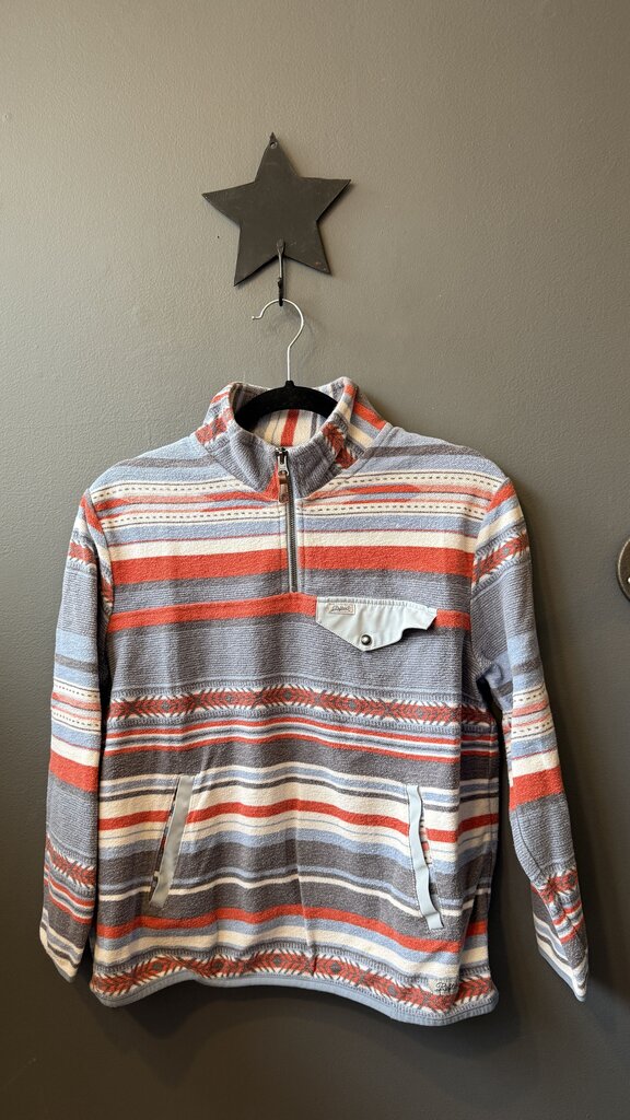 Stripe Print 1/4 Zip Pullover