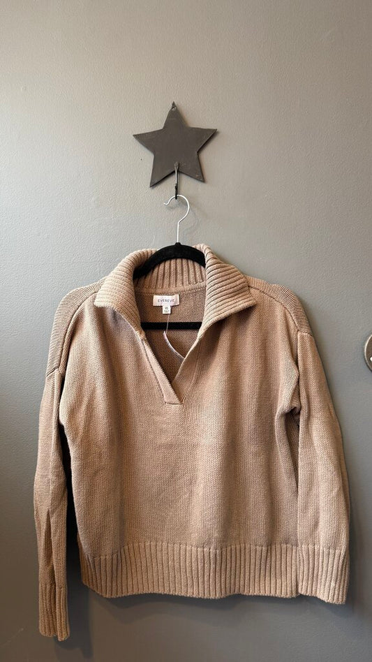 Cotton Shawl Polo Sweater