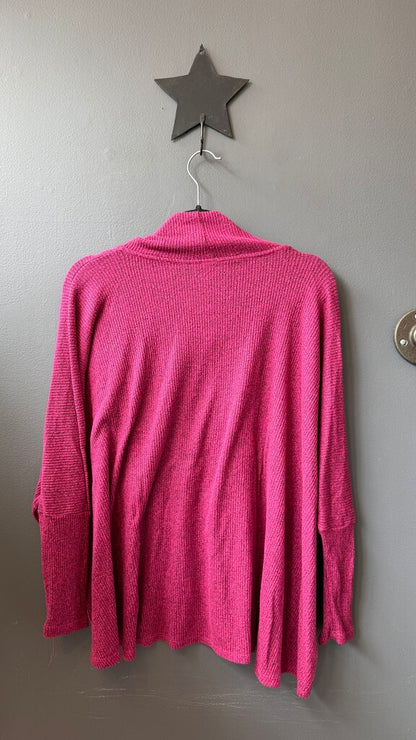 Ribbed Mockneck Oversized Top