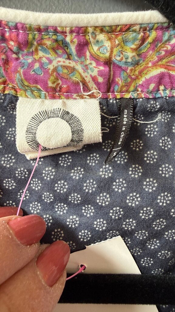 Embroidered Yoke Tank Top