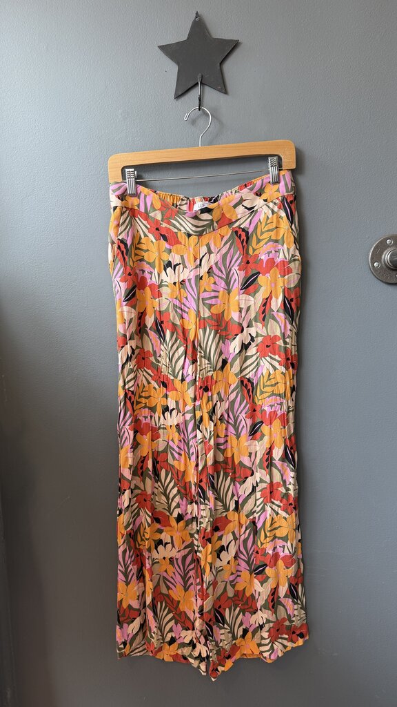 Wide Leg Floral Pants