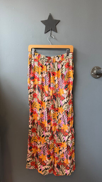 Wide Leg Floral Pants