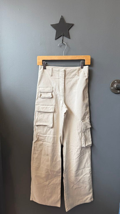 High Rise Cargo Wide Leg Pants