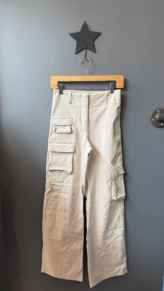 High Rise Cargo Wide Leg Pants
