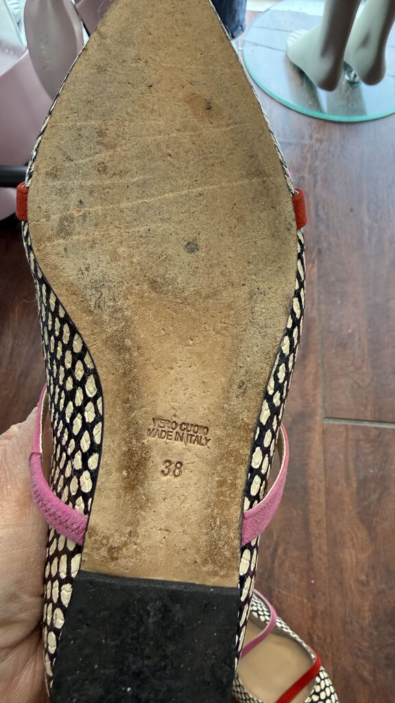 Dot Pointed Mary Jane Flats