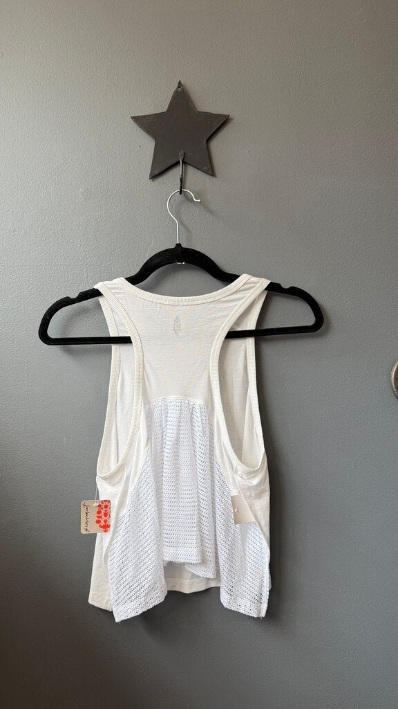 Mesh Back Crop Tank Top