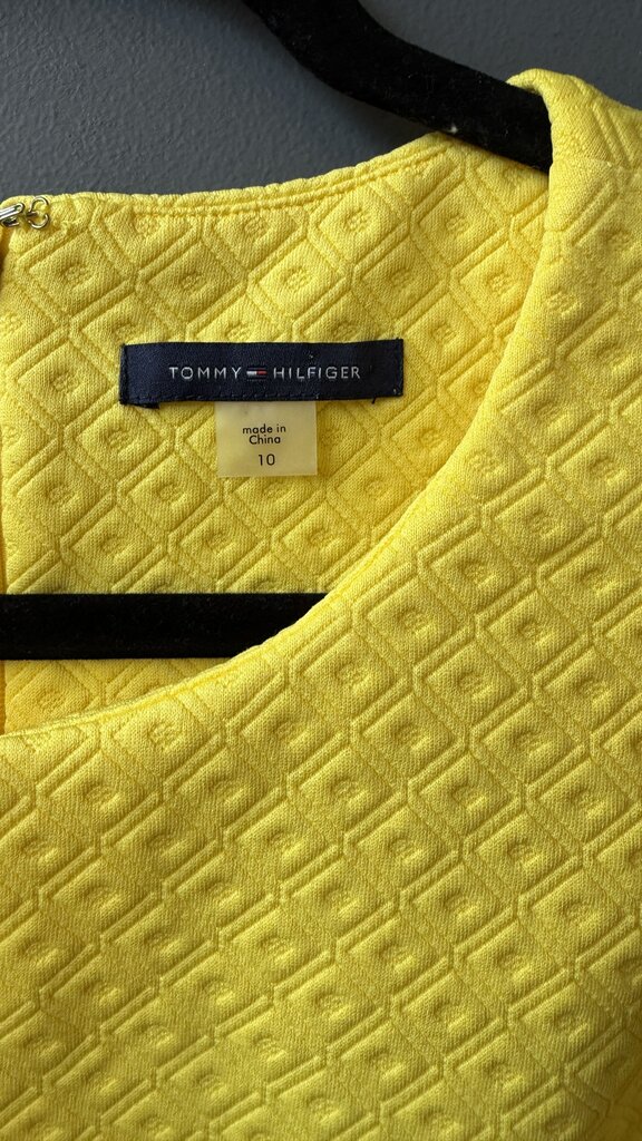 Jacquard Yellow Aline Dress