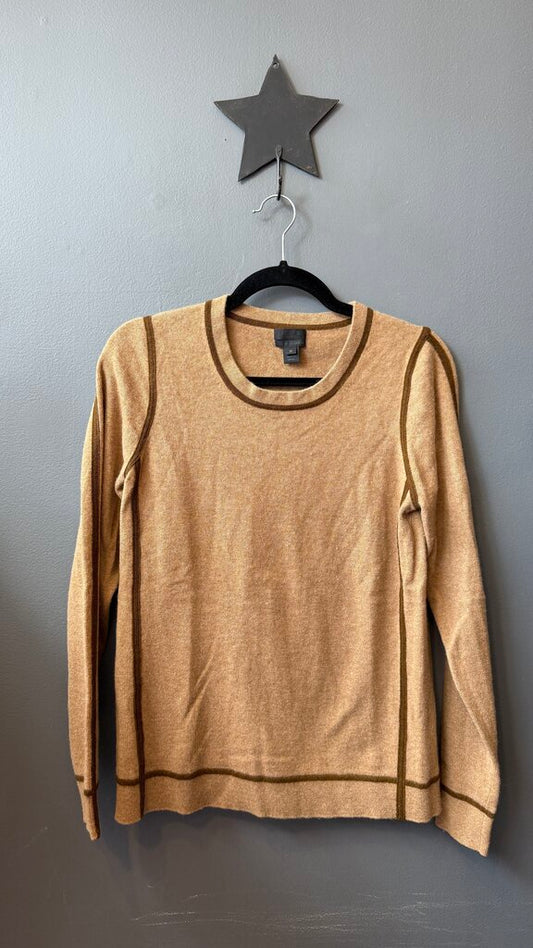 Piping Trim Cashmere Sweater