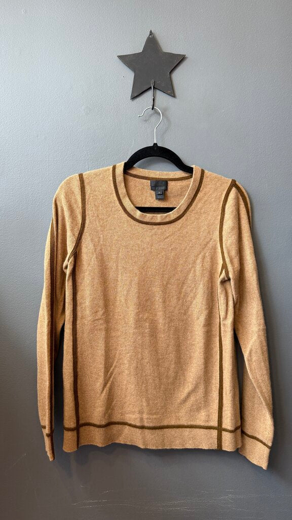 Piping Trim Cashmere Sweater