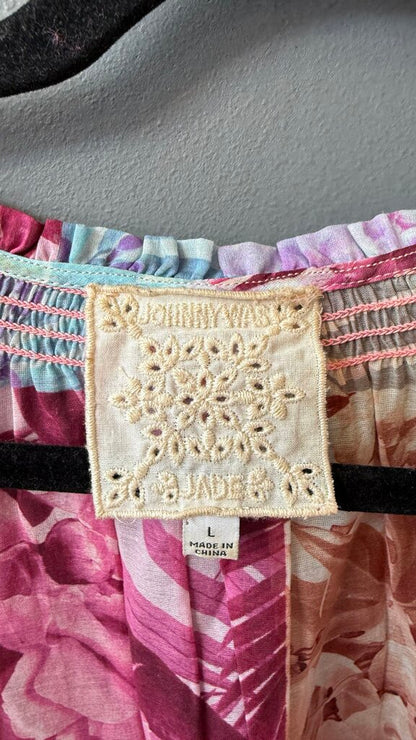 Cotton Silk Floral Blouse