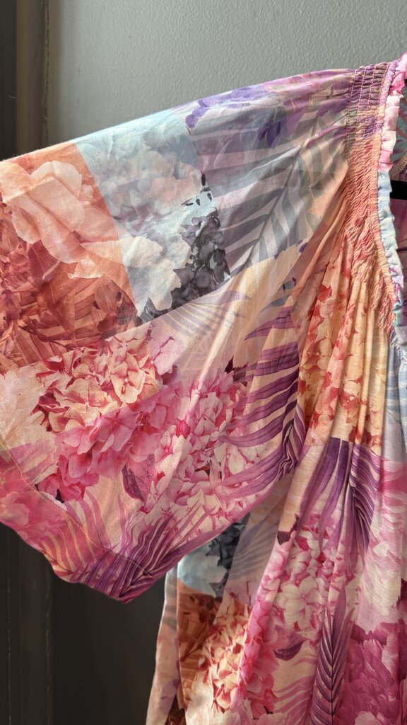 Cotton Silk Floral Blouse