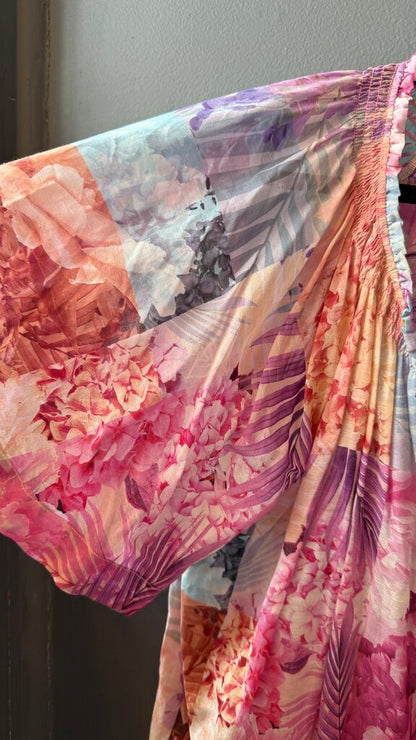 Cotton Silk Floral Blouse