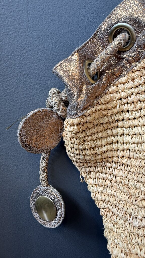 Raffia Oversized Hobo Tote Bag