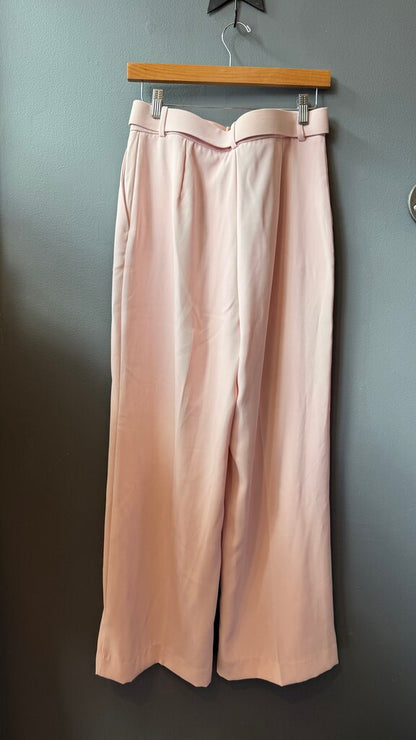 Pearl Belt Buckle Wide Leg Pants