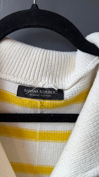 Stripe 1/4 Zip Sweater